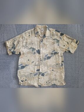 Men's Origional Island Sport Tropical Caribbean Hawiian 100% Rayon Shirt